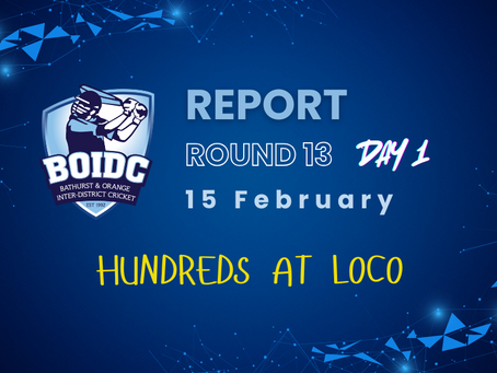 BOIDC Round 13 day 1 - Hundreds at Loco