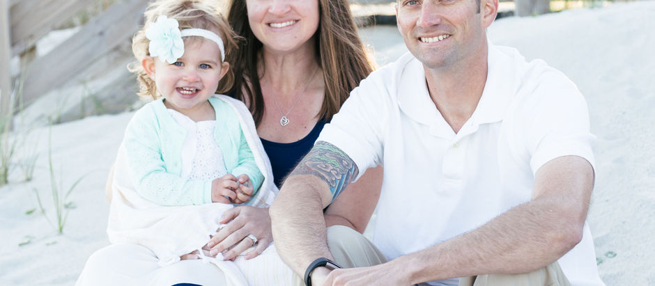 Tabitha, Eric + Pepper • Family Photographer • Atlantic Beach, NC