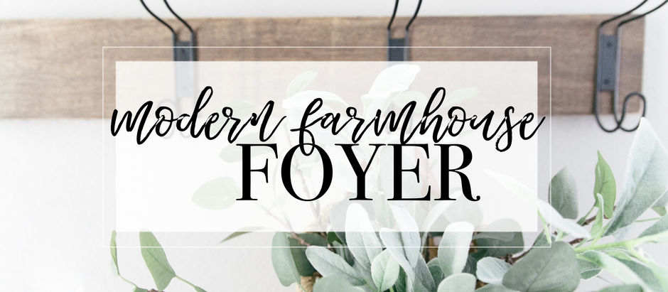 Modern + Simple Farmhouse Foyer