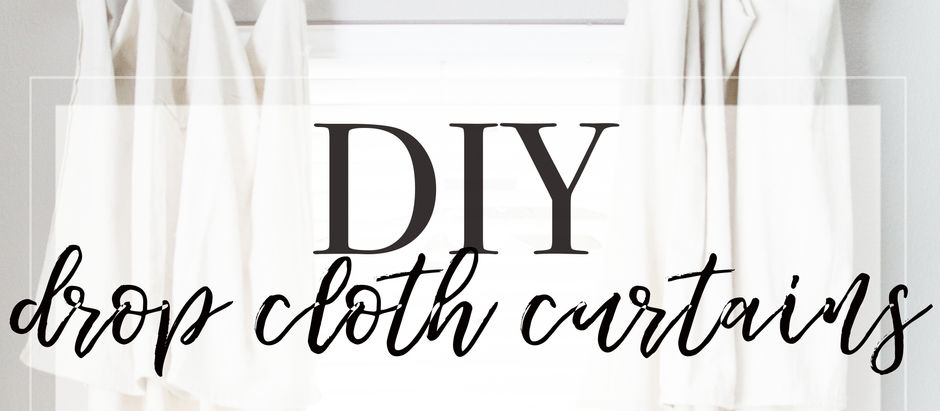 DIY: Drop Cloth Curtains