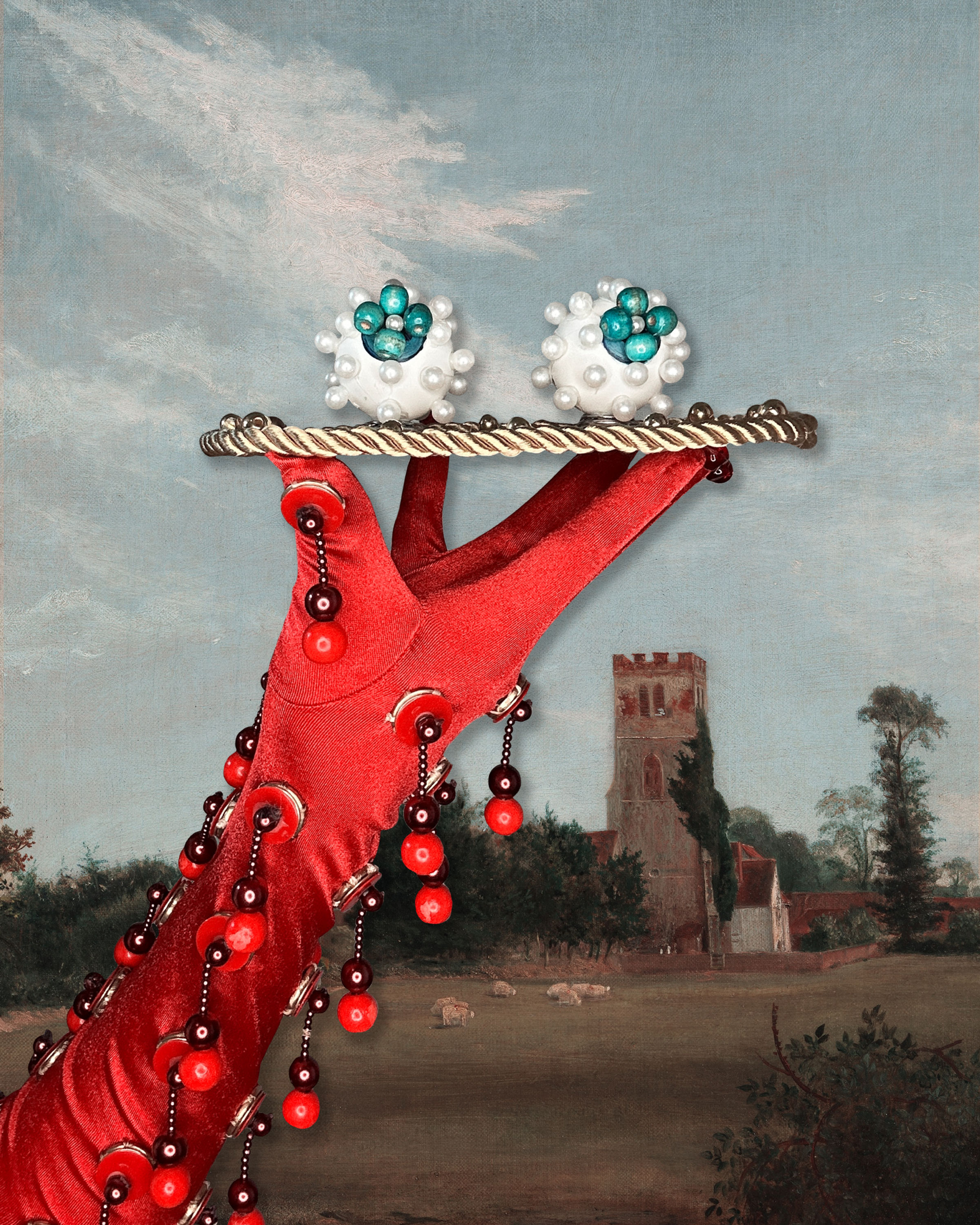 Saint Lucy Eyeball Platter Art Print 8"x10"