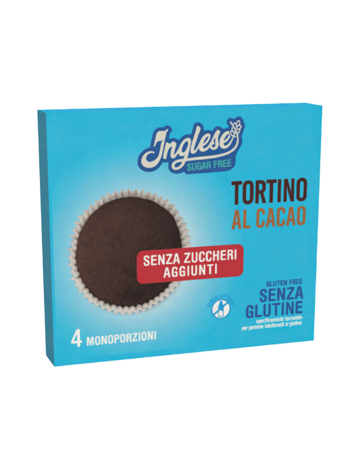 Tortino Al Cacao 160 gr  Senza Zuccheri Inglese