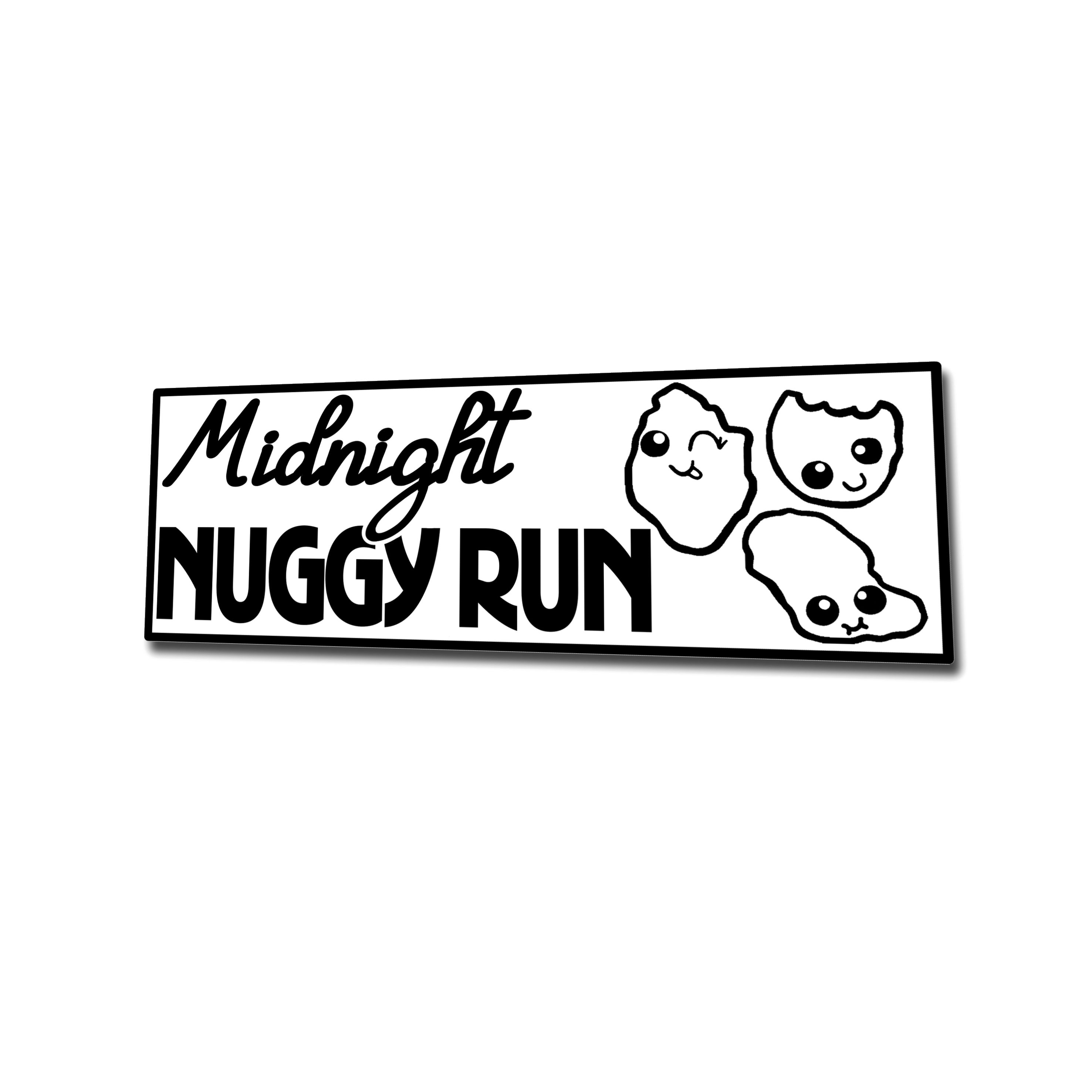 Midnight Nuggy Run Sticker