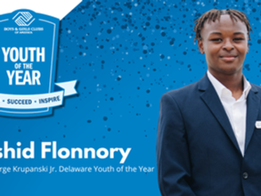 Rashid Flonnory Named Boys & Girls Clubs of Delaware’s 2026 George Krupanski Jr. Delaware Youth of the Year.