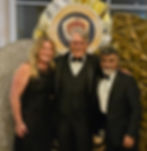Tony Windsor (center) are Aimee Beam, Director of the Department of Education's Office of Nutrition, and Harry Keswani, President of the Harry K Foundation, a supporter of the Boys & Girls Club food service program.