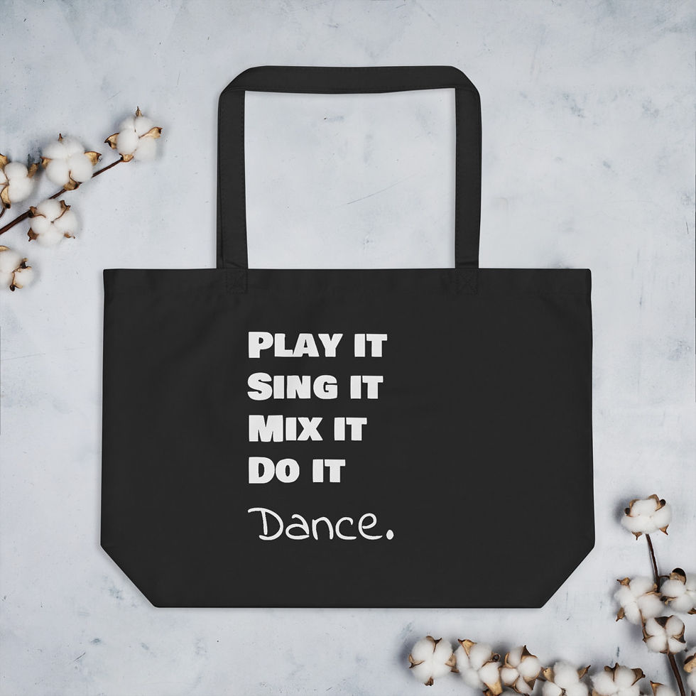 Thumbnail: Dance Large organic tote bag