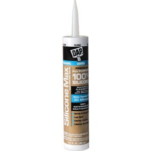 DAP Silicone Max 10.1 Oz. Clear Premium All Purpose 100% Silicone Sealant