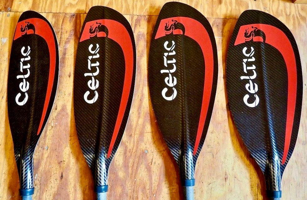 Thumbnail: Celtic Pro LIGHT Sea Touring Paddle 650 Carbon Blade Straight Leverlock Shaft