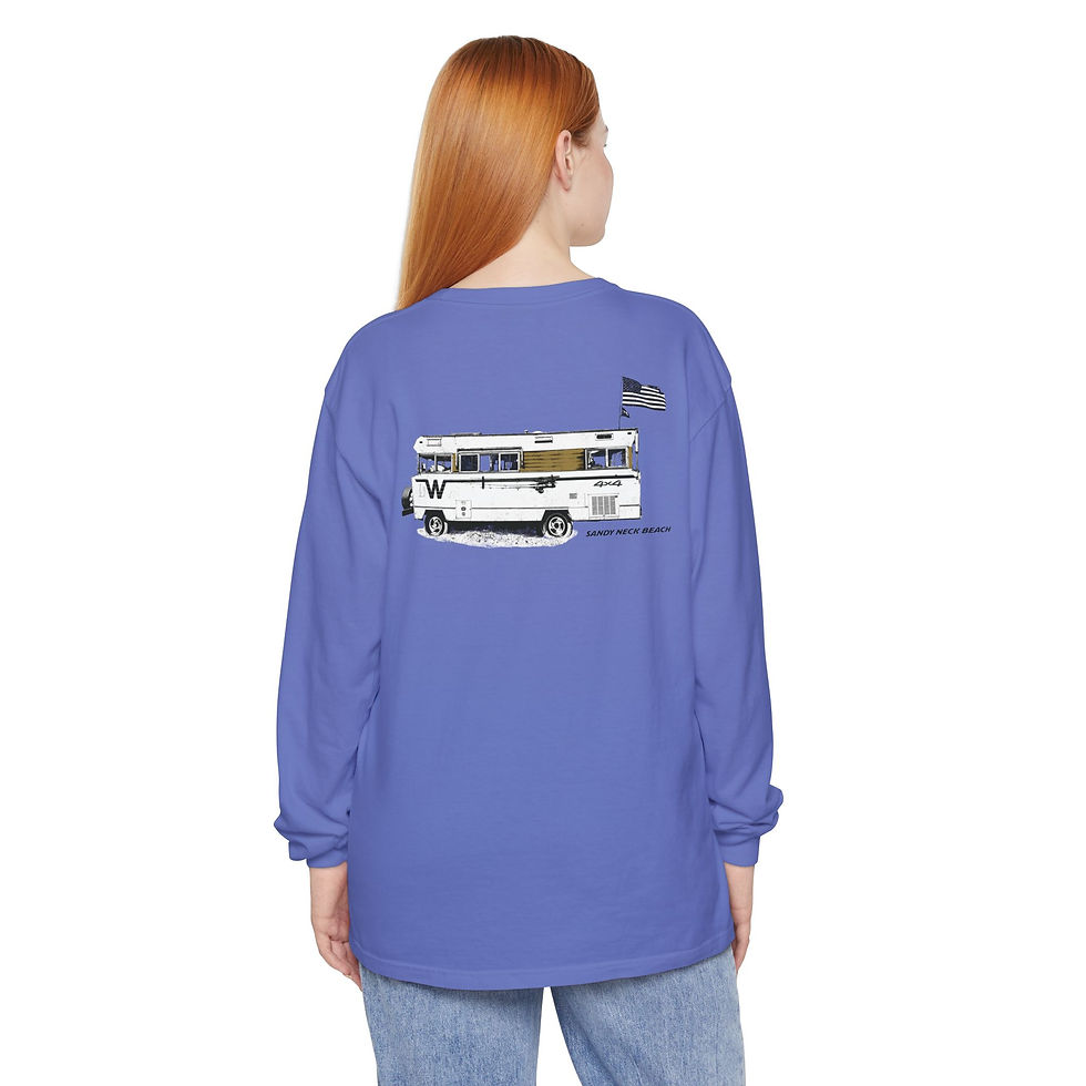 Thumbnail: Sandy Neck - Vintage Camper  -  Garment-dyed Long Sleeve T-Shirt