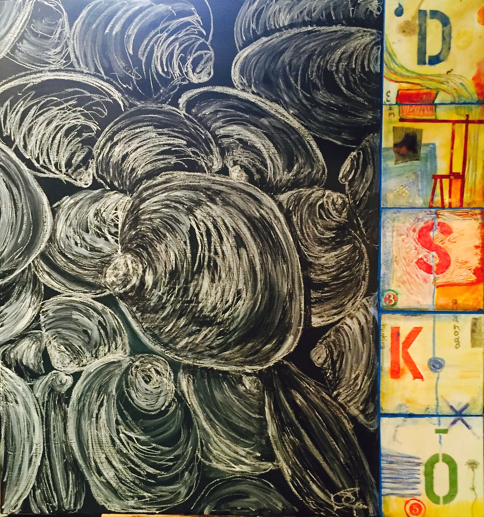 Thumbnail: Large Mixed Media Paintings