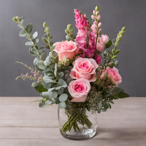 Flower Delivery Las Vegas Pink Rose Elegance Flower