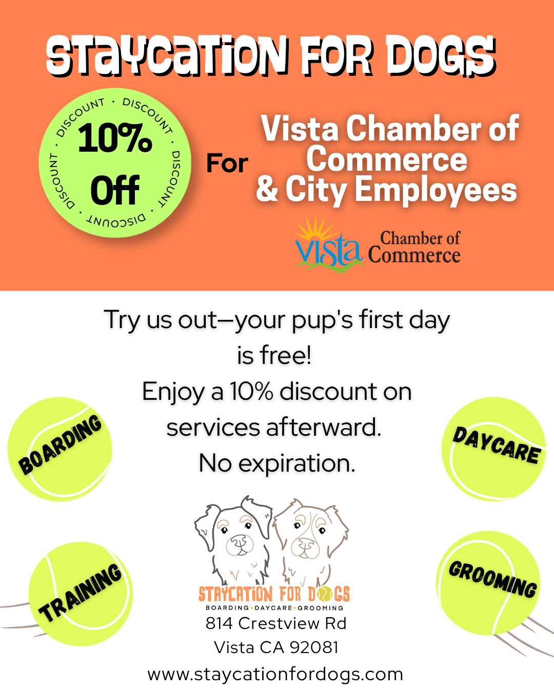 Member deal at Staycation for Dogs