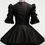 Thumbnail: Black Gothic Rococo Dress Set