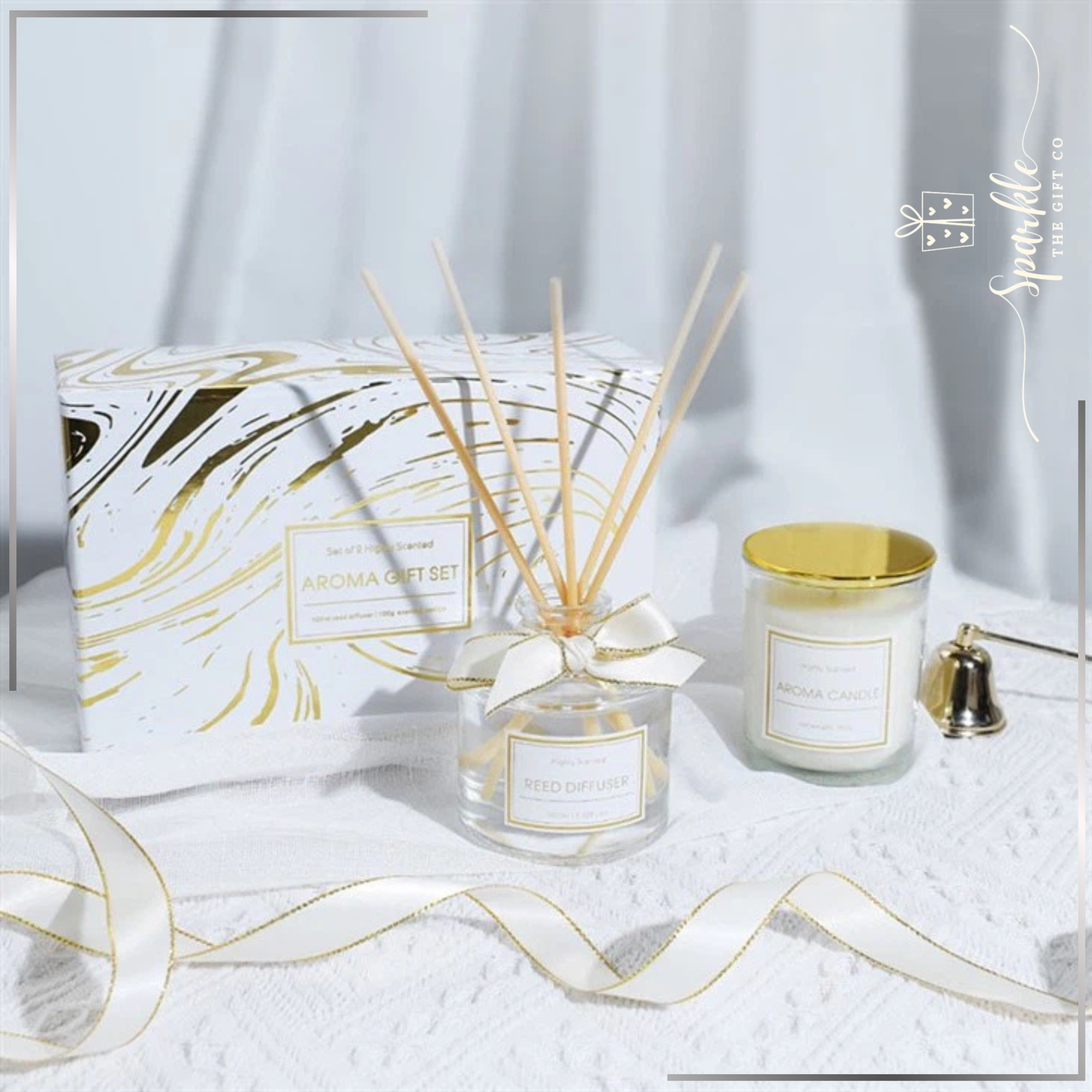 Scent Gift Set – Reed Diffuser & Candle