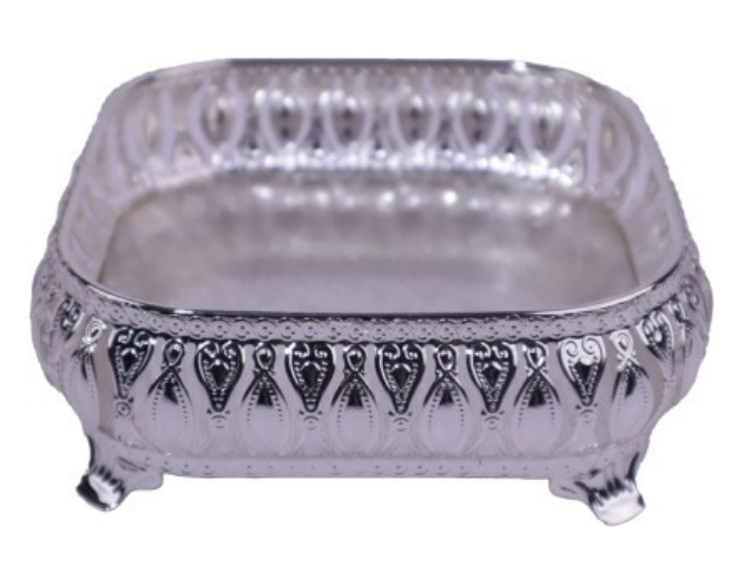 The Grand 8" Square German Silver Tray