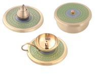 Diya + Incense Holder + Multipurpose Container