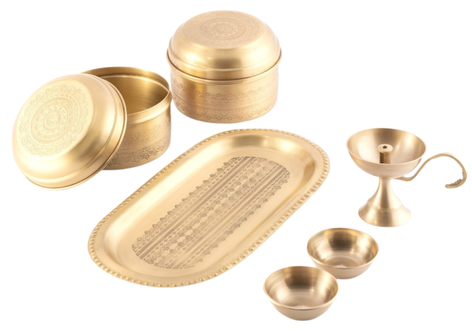 Rakhi Pooja Set + Dibbi (Small) x 2