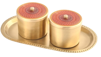 Condiment Set with Tray