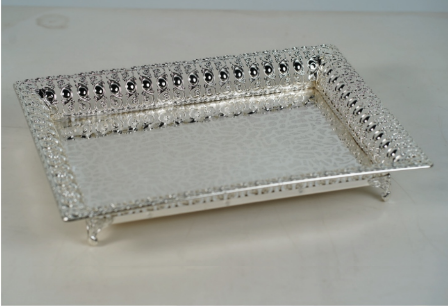 Silver Metal Round Box