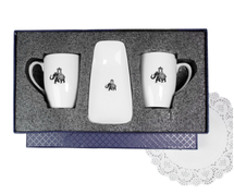 2 Mug and 2 Cookie Plate Set | Gaj Collection