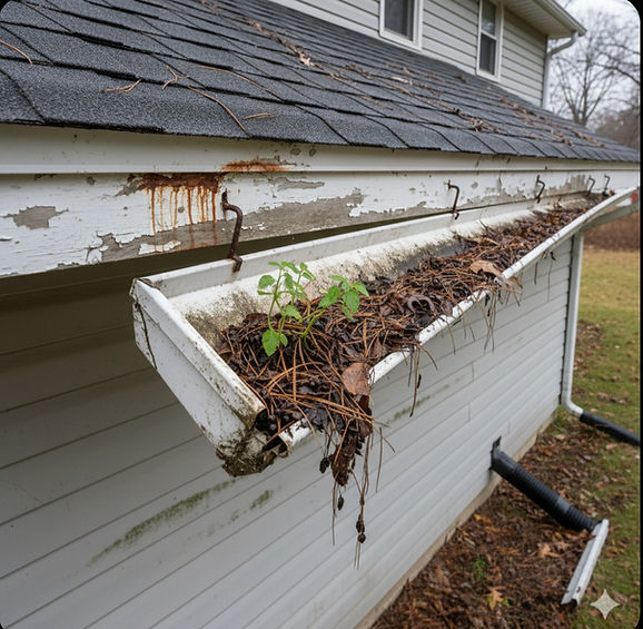 Clean gutter and repair fascia in Regina
