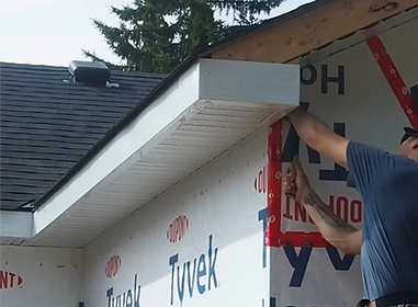  Regina Roof Repair repairing soffit and fascia in Regina. 