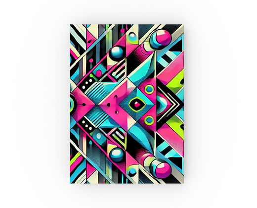 Hard Backed Journal - Neon Matrix