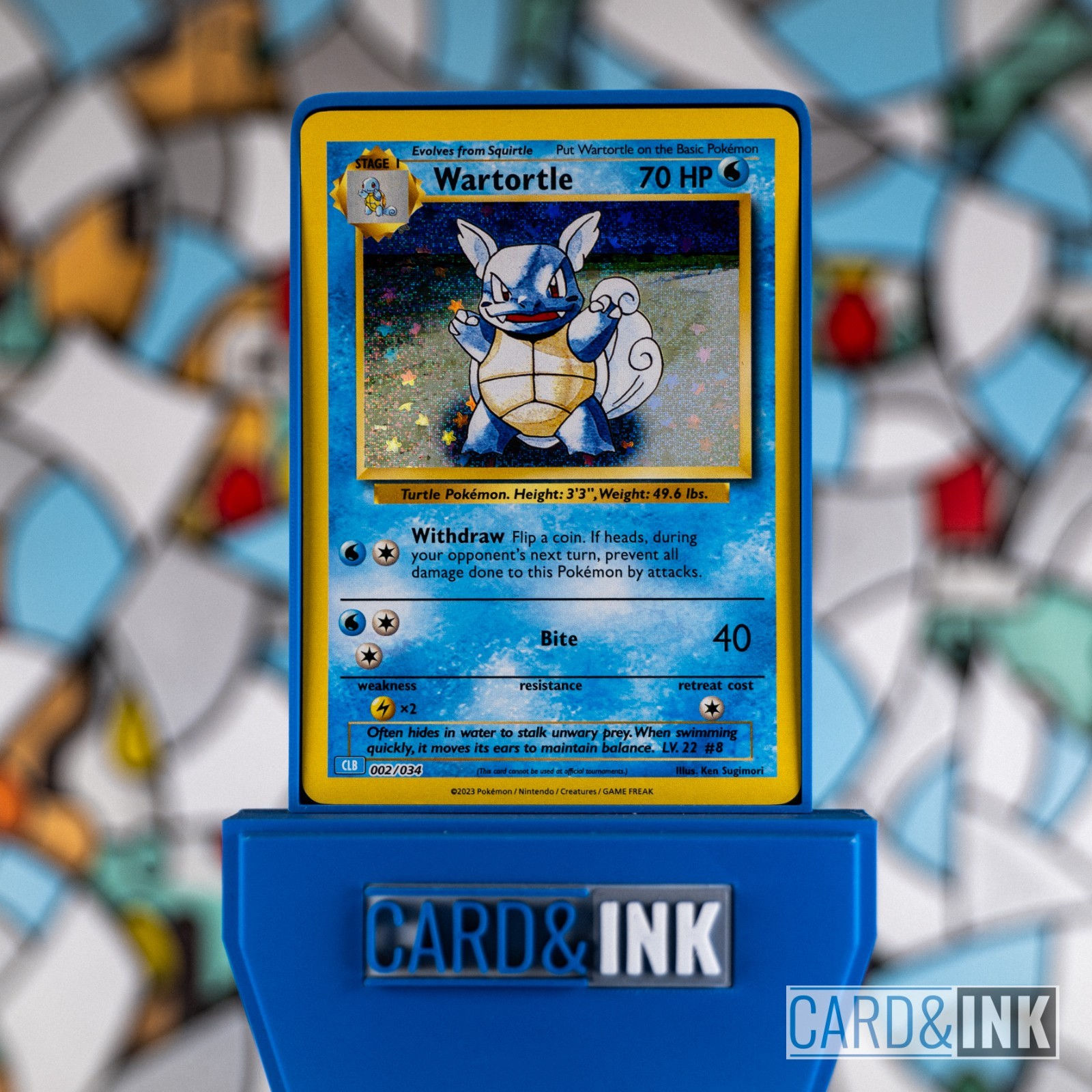 Wartortle Holo 002/034 TCGC Blastoise Deck Pokemon Card NM