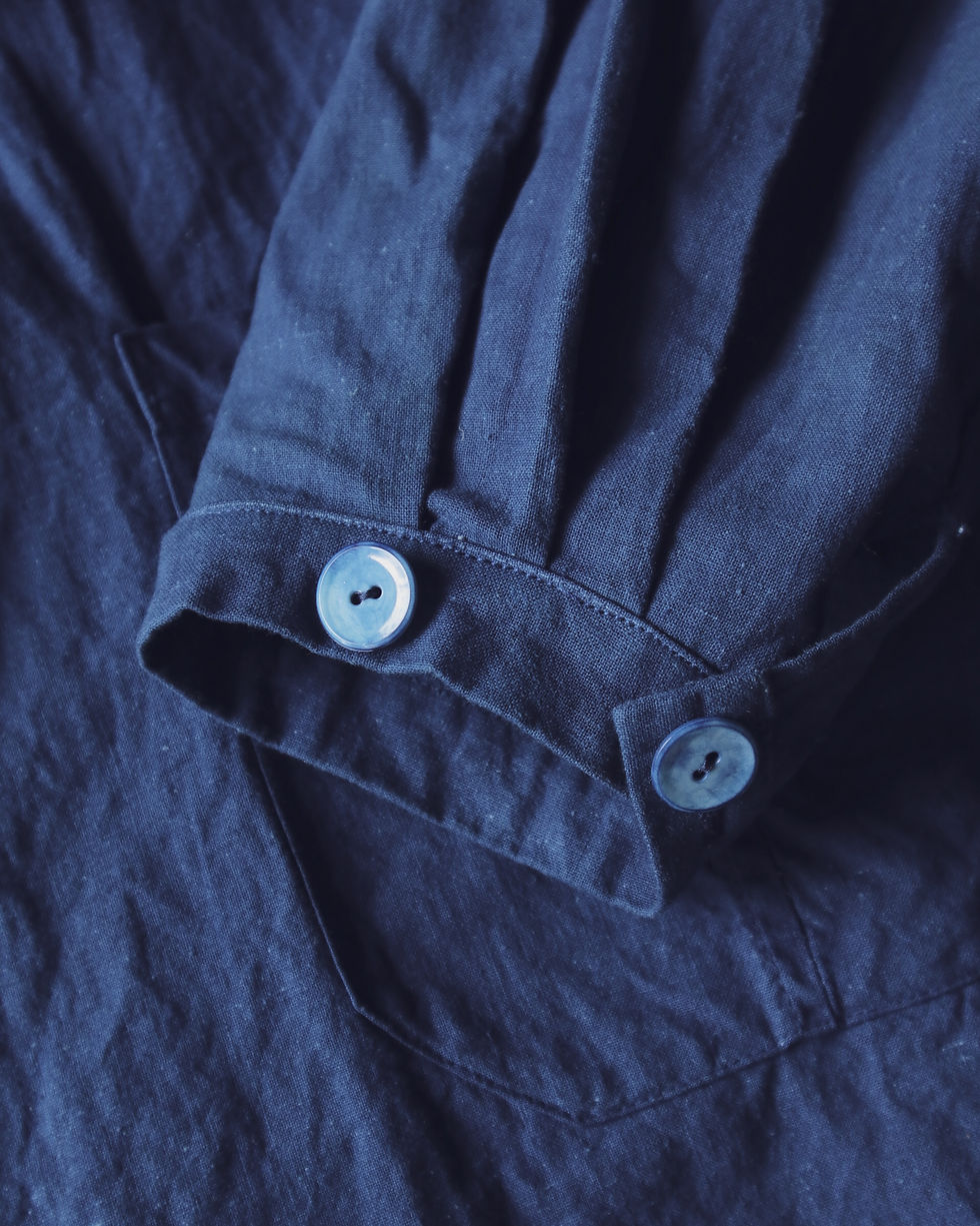 サムネイル： SWEDEN VINTAGE / Surgical gown : Ryukyu indigo _ 琉球藍染 014