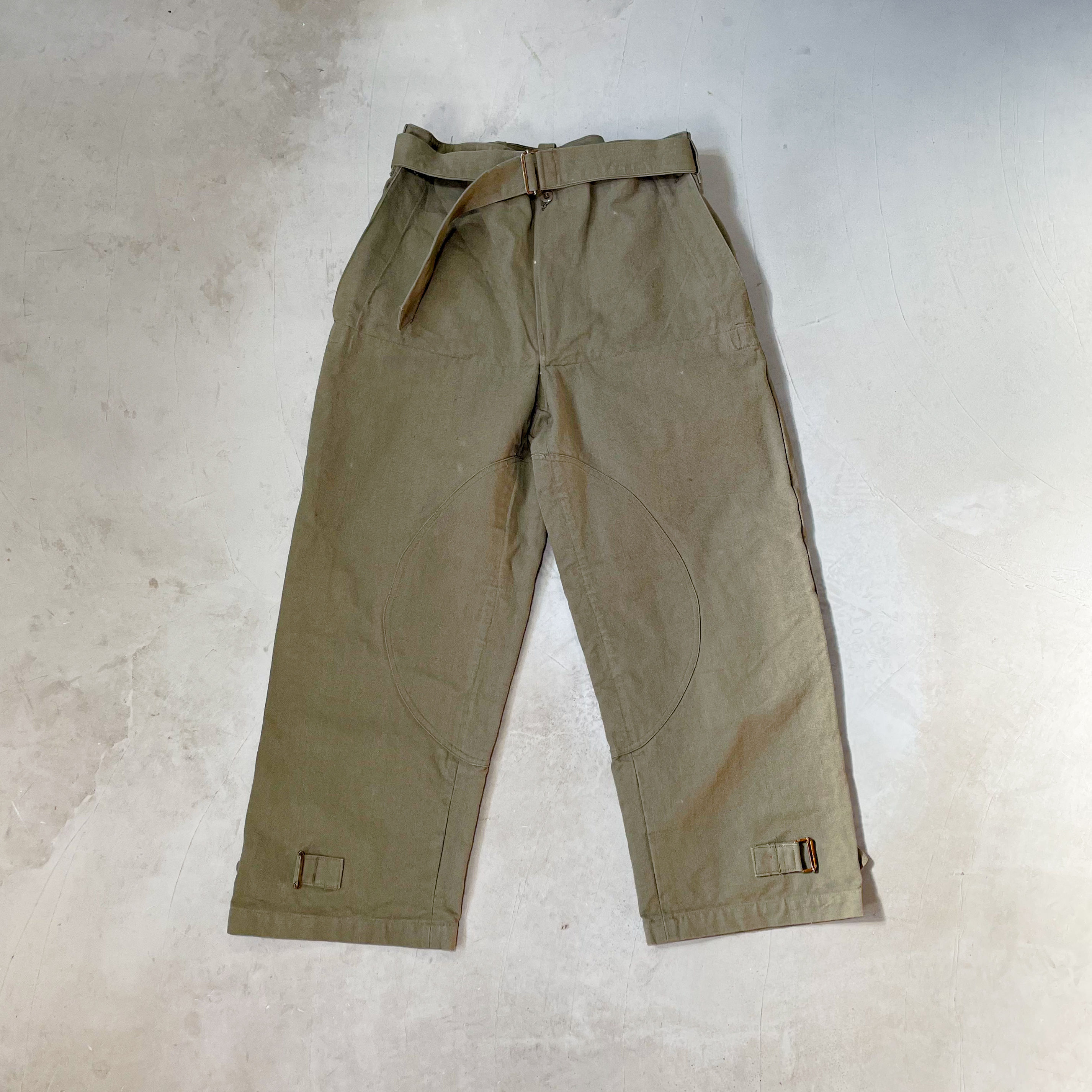 FRANCE 1940s~ / M-38 Motorcycle pants : Dead stock　フランス軍 / モーターサイクルパンツ : デッドストック