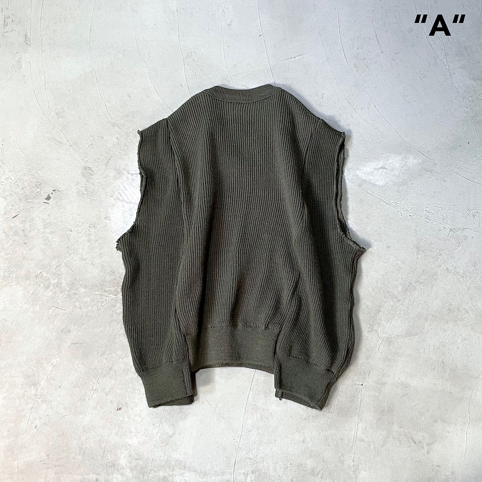 サムネイル： FRANCE 1980s~ / Command sweater vest (Remake)　フランス軍 / コマンドセーターベスト (リメイク)