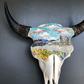 'Down River', Bison Skull