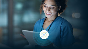 Healthcare staff using NovoTrax app.