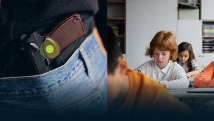 Students being in risk in a school shooter.