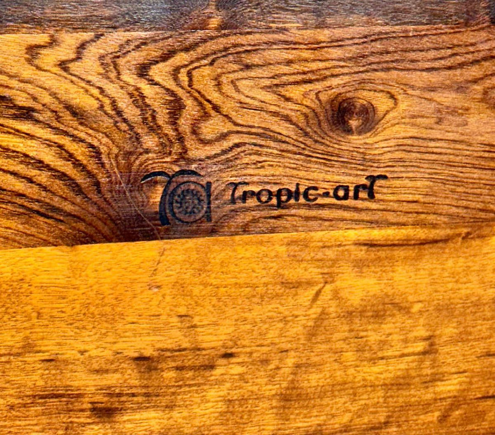 Thumbnail: Tropic Art - Porta temperos executado em madeira nobre maciça. Med: 55 x 17 cm