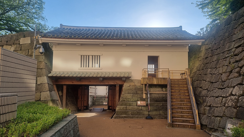 Orouka bridge gate in the castle ruins