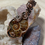 Thumbnail: Fossilised ammonite swirl copper pendant