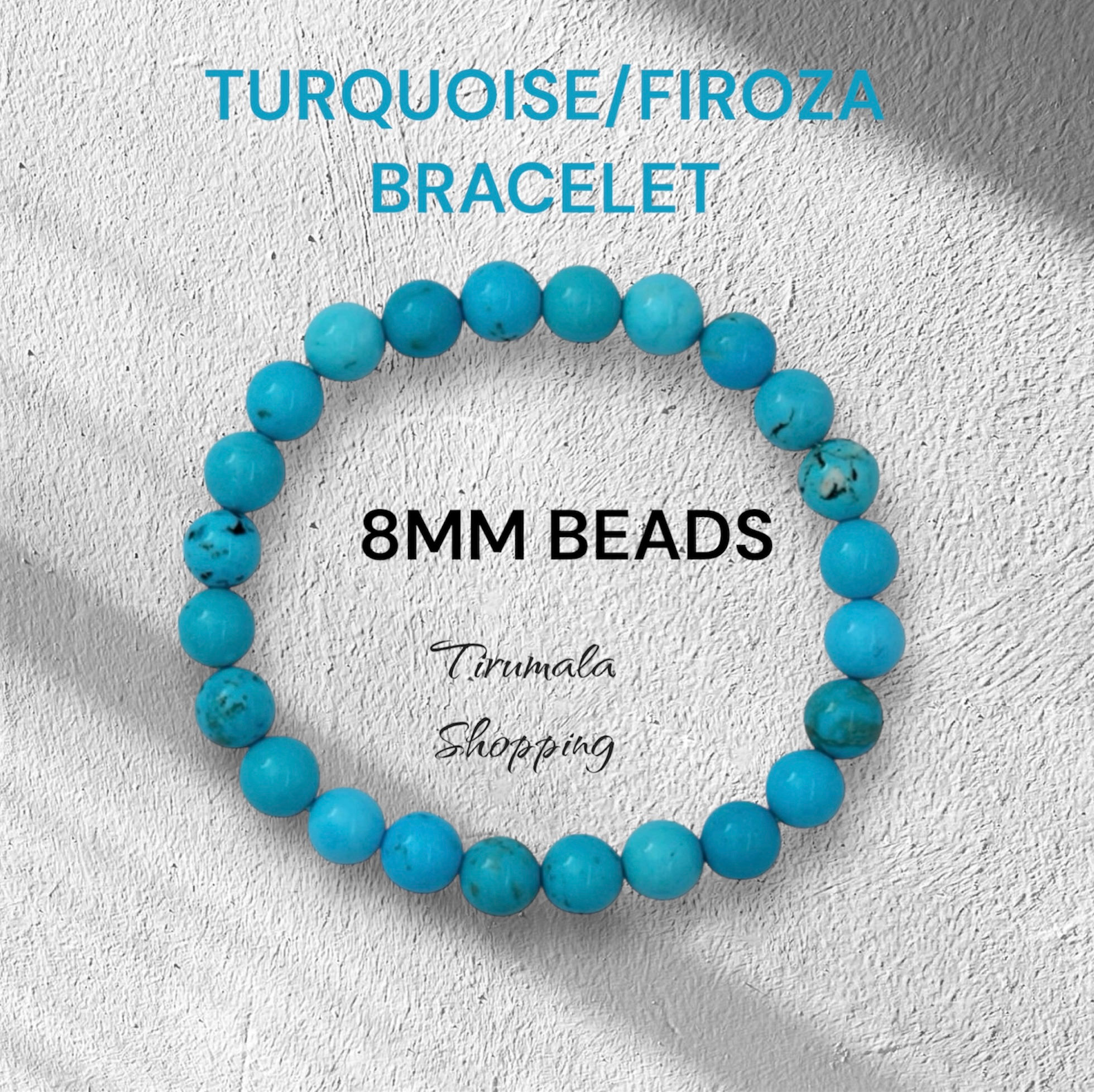 Natural Turquoise Bracelet for Healing, Protection & Communication