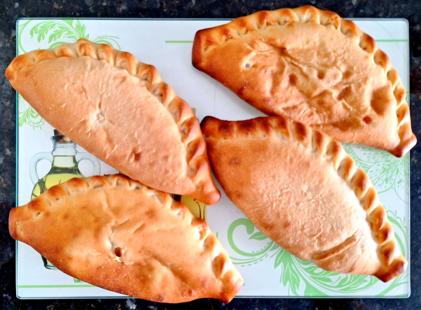 Calzone vegano de Frango