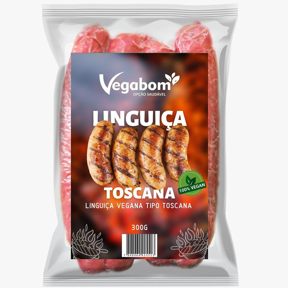 Linguiça Vegana Tipo Toscana Vegabom
