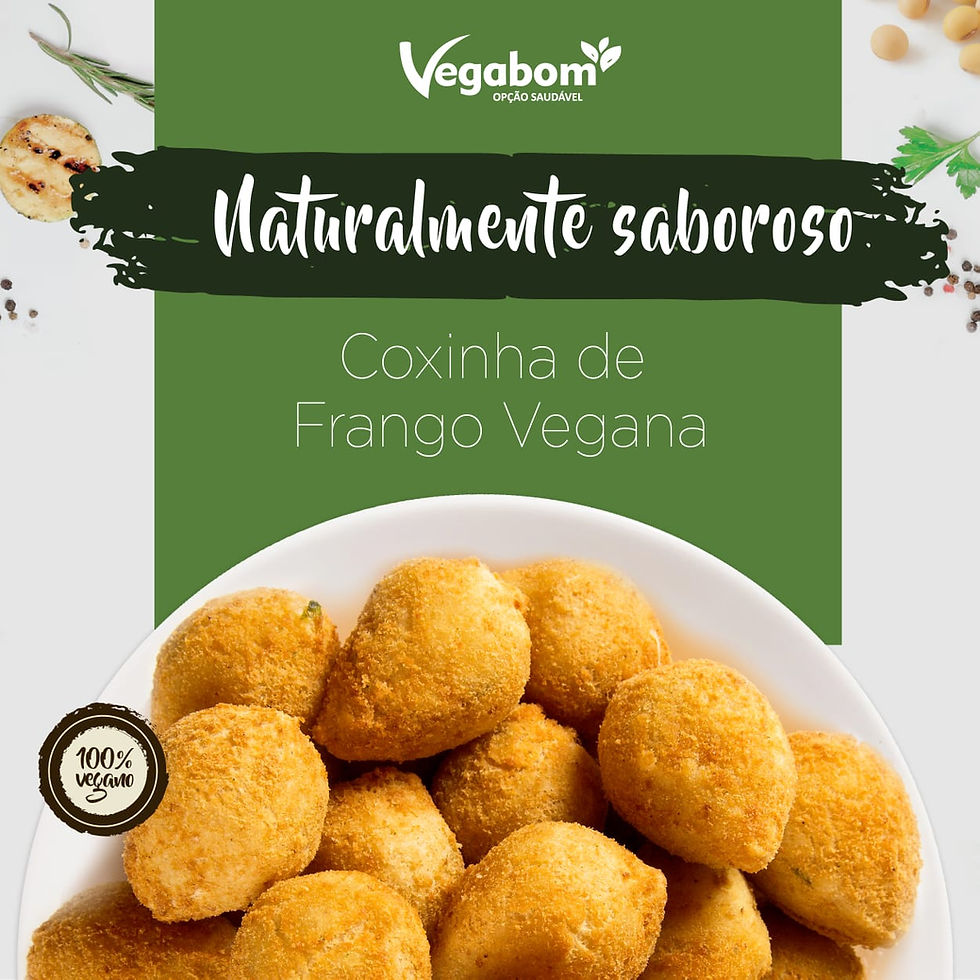 Miniatura: Coxinha vegana sabor Frango Vegabom