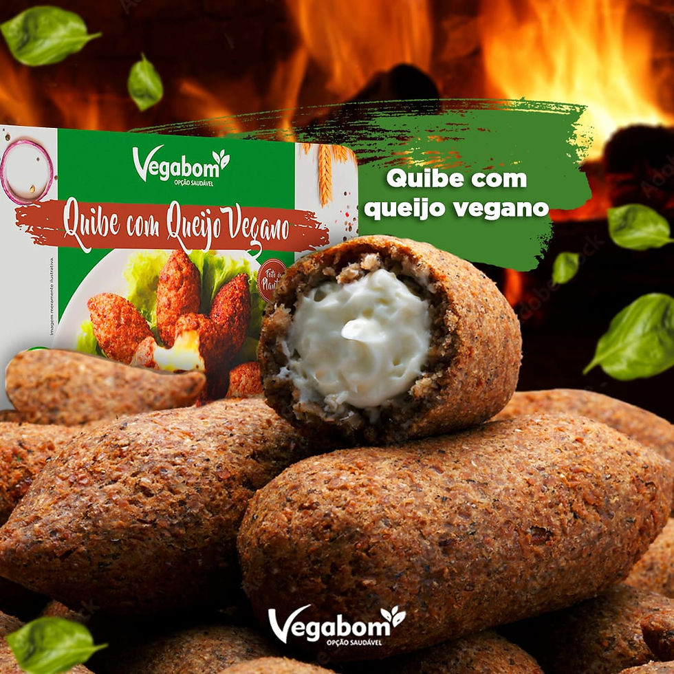 Quibe com Queijo vegano Vegabom