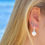Thumbnail: Ocean Pearl Huggies Silver
