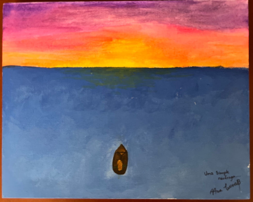 Pintura en lienzo Náufraga