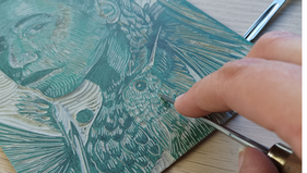 The Mindful Maker: Unwinding and unfurling with the printmaking process as meditative art practice.