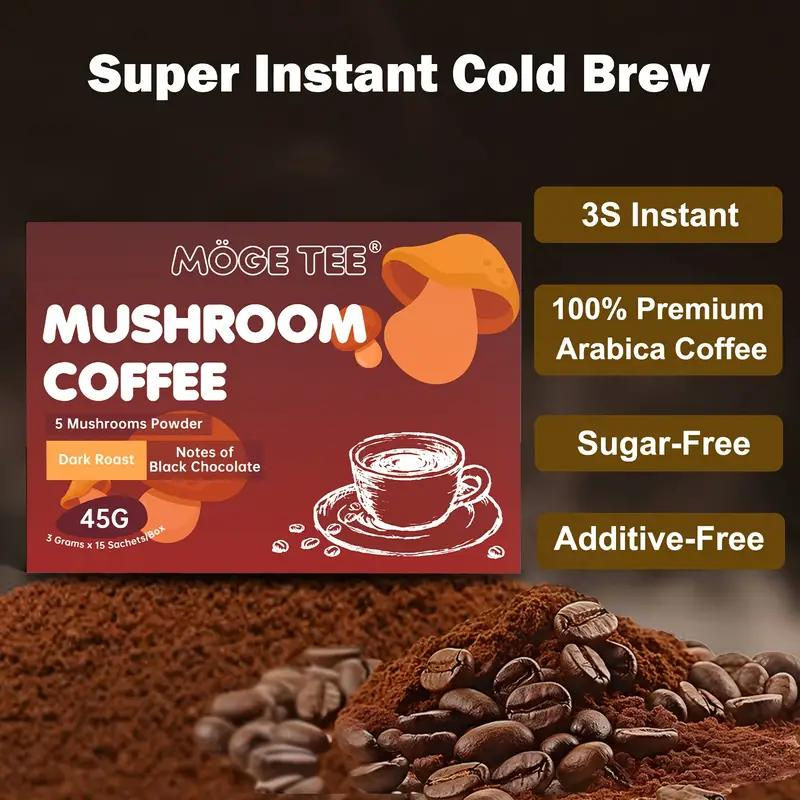 Thumbnail: Möge Tee Mushroom Coffee | 5-Mushroom Power Blend | 45g | 15 Sachets
