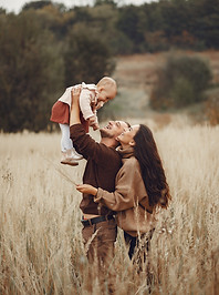 cute stylish family