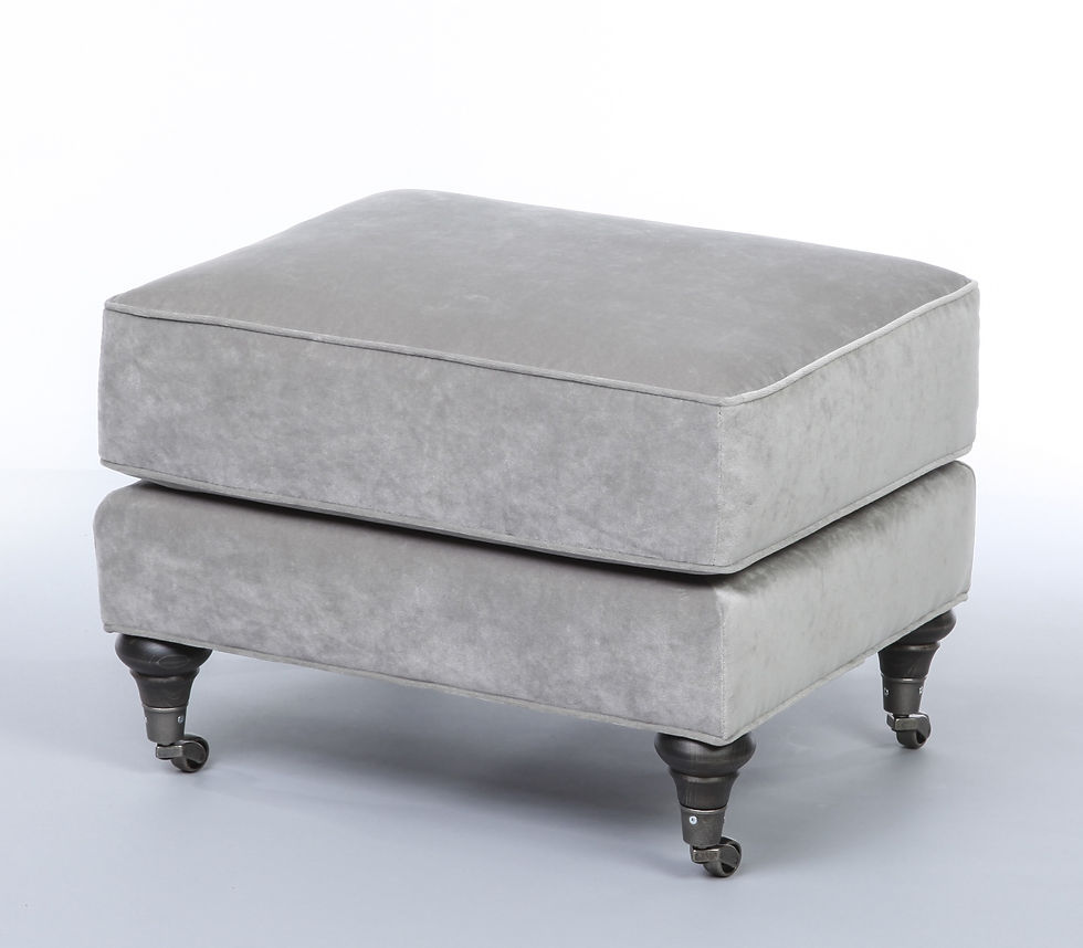 7400 Small Ottoman Turned Casters