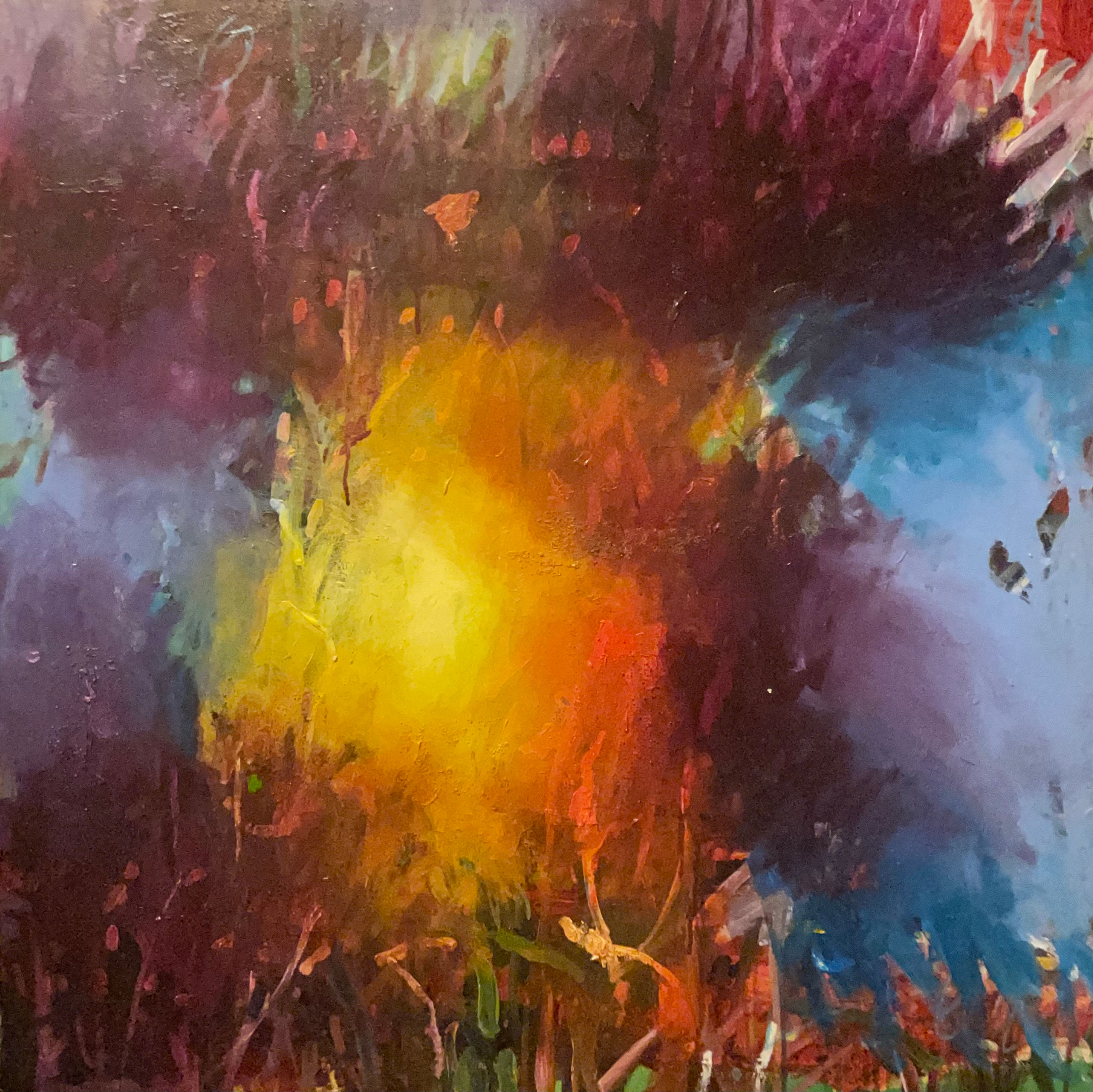 Alchemy 85x85cm acrylic on canvas 