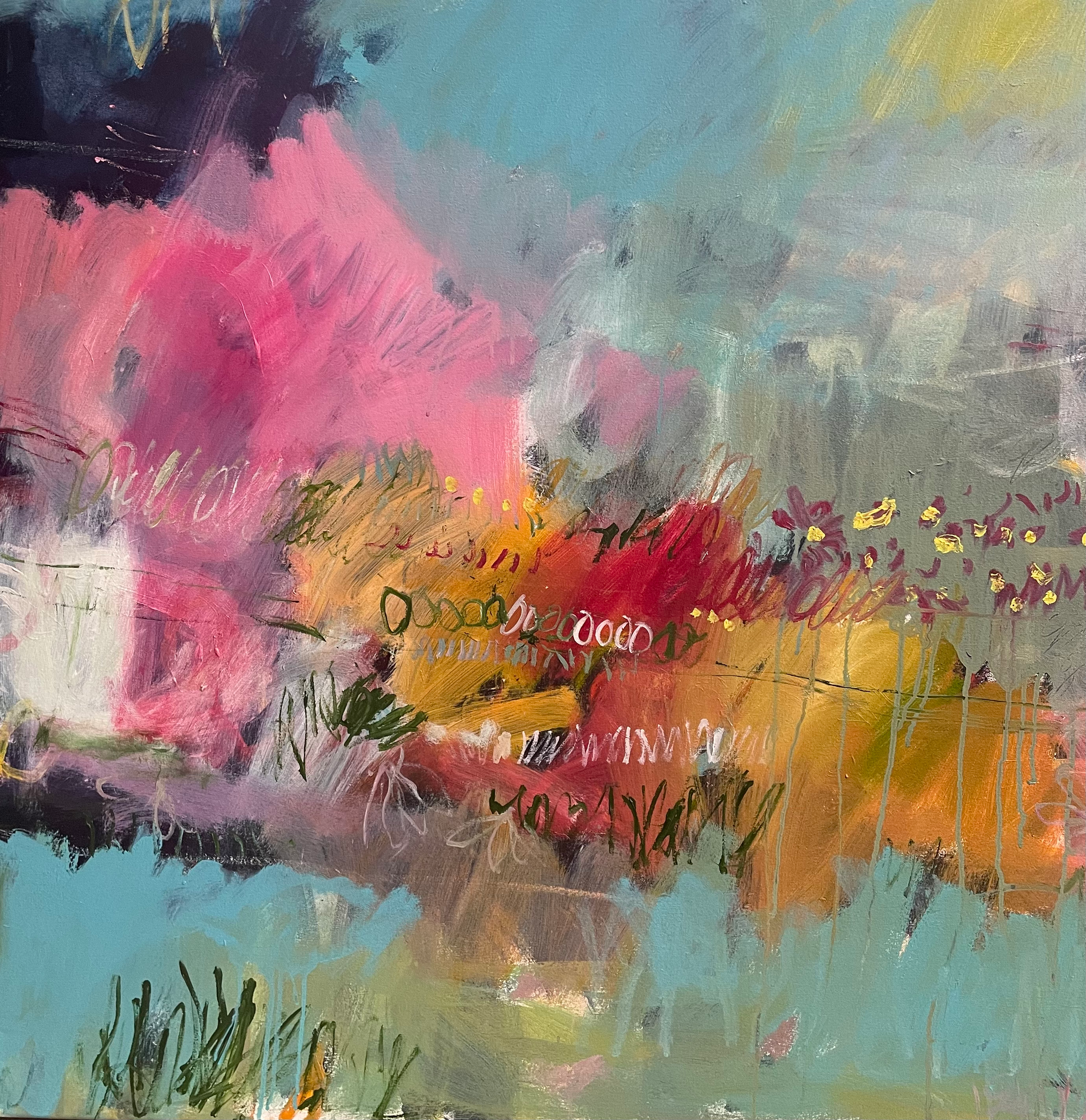 Nullaki Dreaming 90x90cm acrylic SOLD
